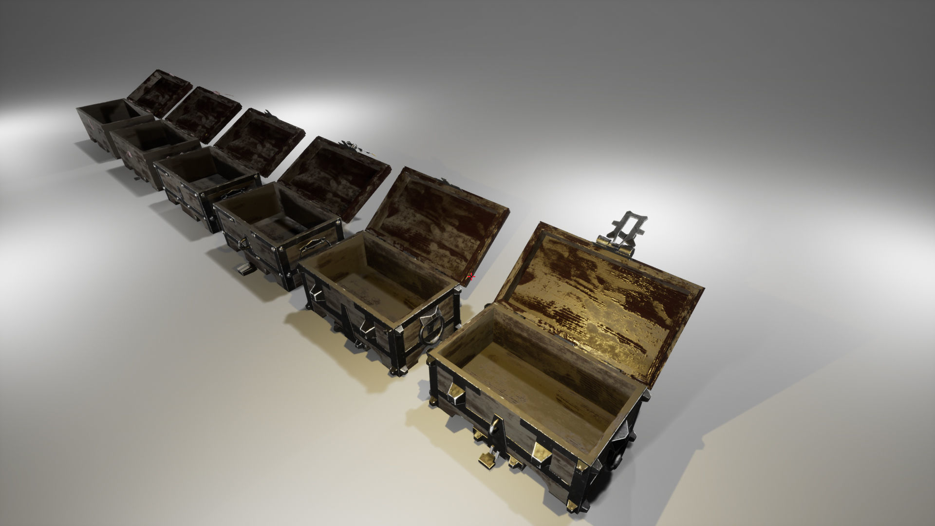 OLD CHESTS KIT Low-poly 3D model_19