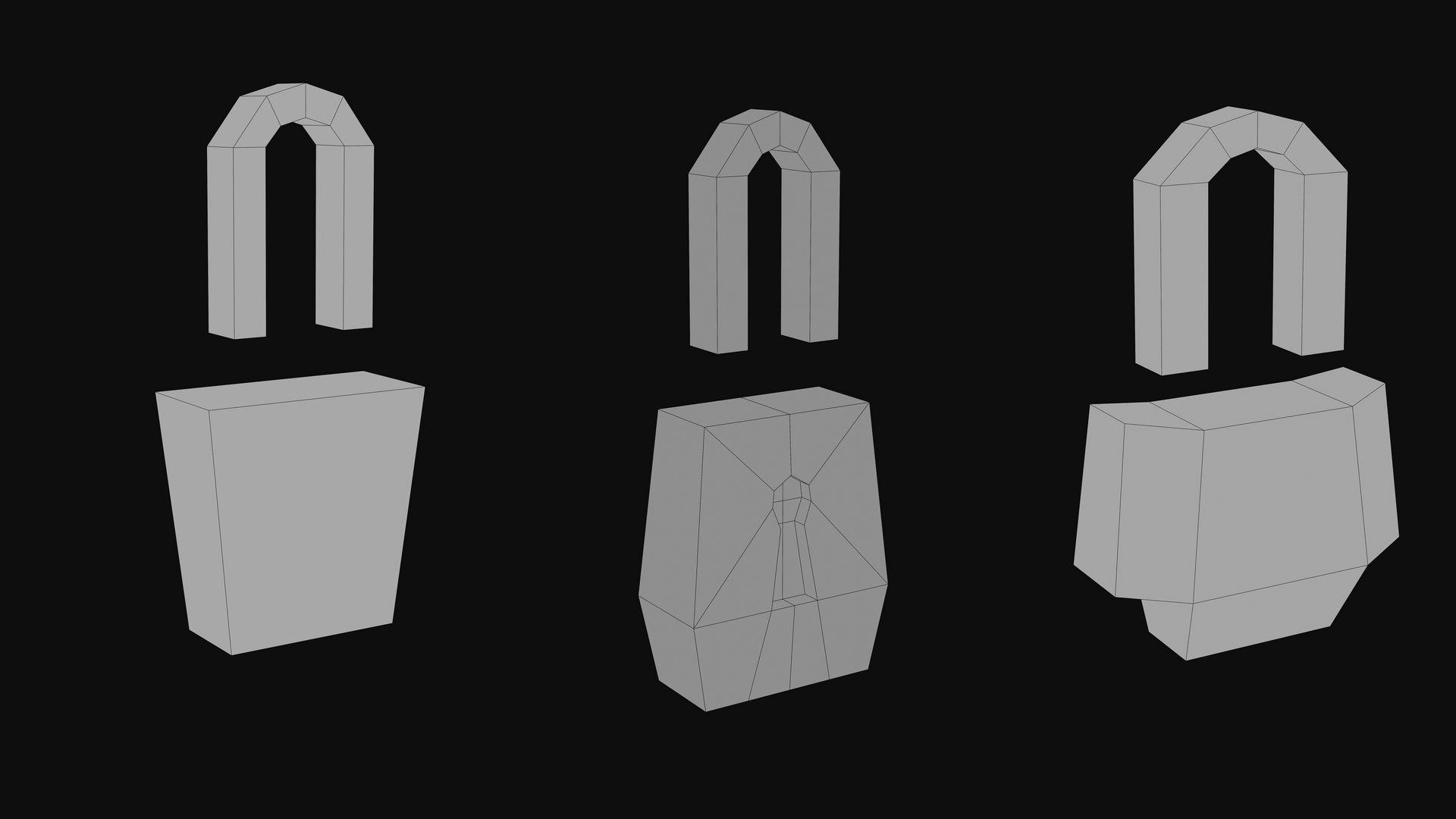 OLD CHESTS KIT Low-poly 3D model_16