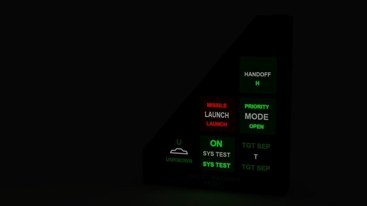 F16 Threat Warning Prime Panel - TWPP 3D model_3