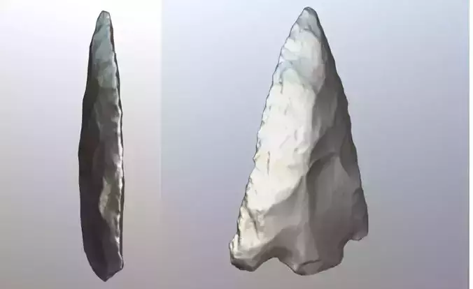 Arrow primitive  archaeological 3d models
