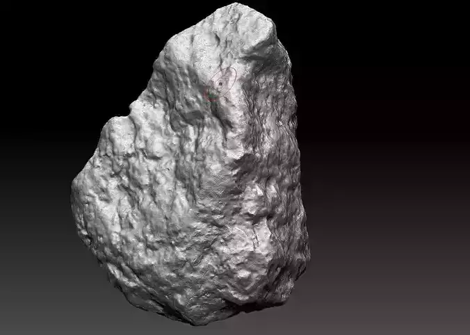 archaeological 3d model of a primitive instrument