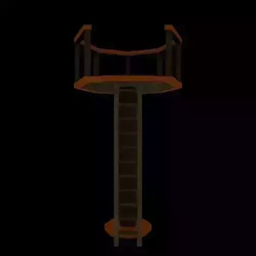 Crows Nest Low-poly 3D model