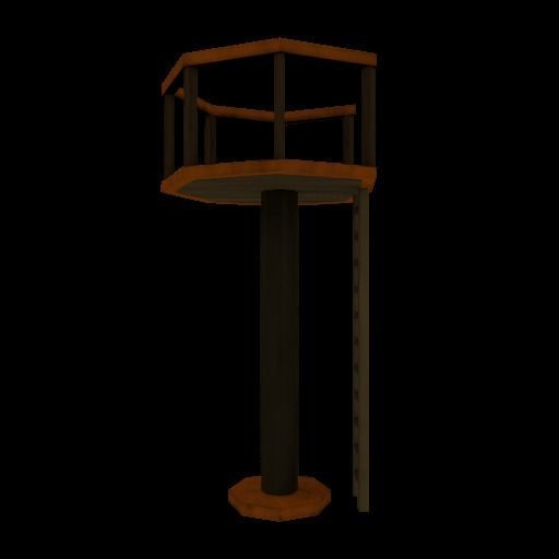 Crows Nest Low-poly 3D model_1