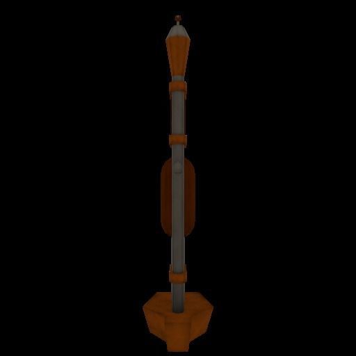 Mounted Flamethrower Low-poly 3D model_4