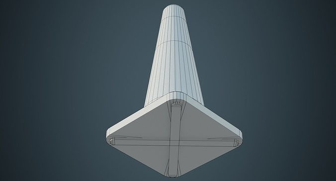 Traffic Cone 5A Low-poly 3D model 7