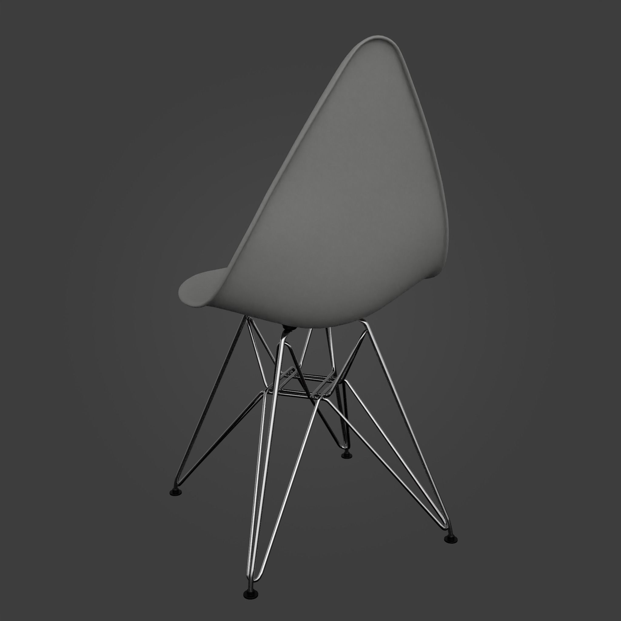 Chair-34 eames chair Low-poly 3D model_6