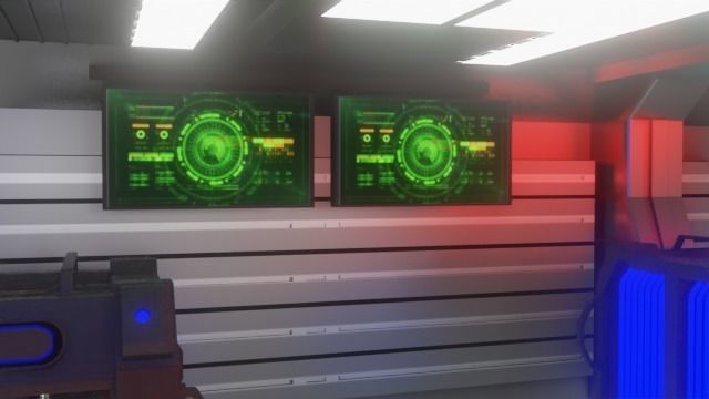 Sci fi Generator Room 3D model_13