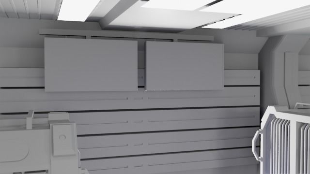 Sci fi Generator Room 3D model_14