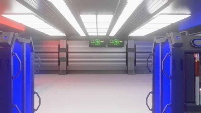 Sci fi Generator Room 3D model_1