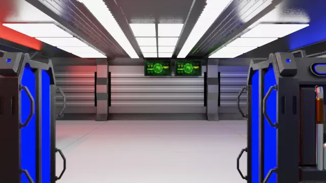 Sci fi Generator Room 3D model_0