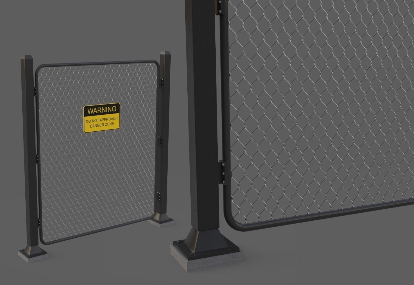 Iron Fence 3D Models Low-poly 3D model_1