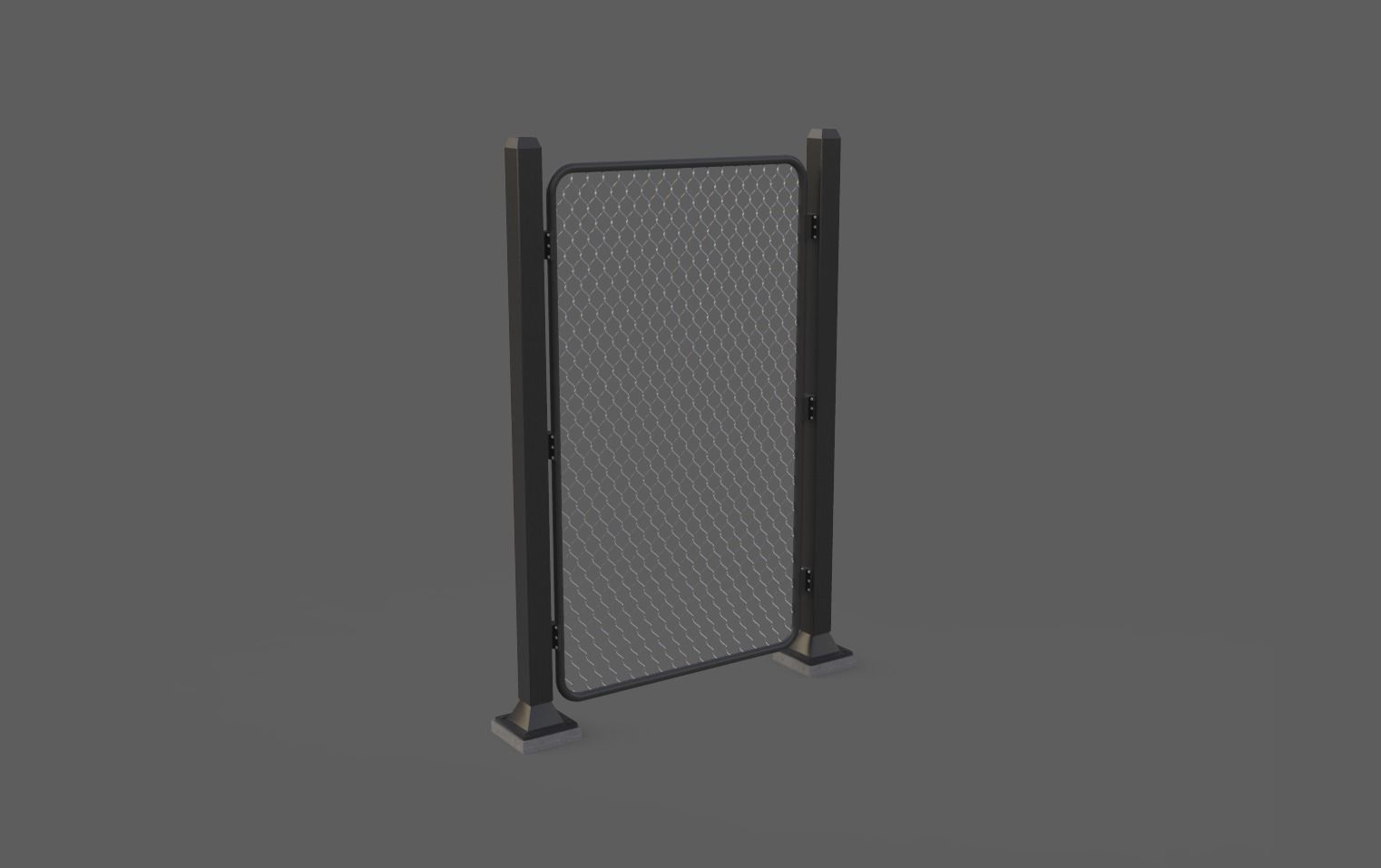 Iron Fence 3D Models Low-poly 3D model_4