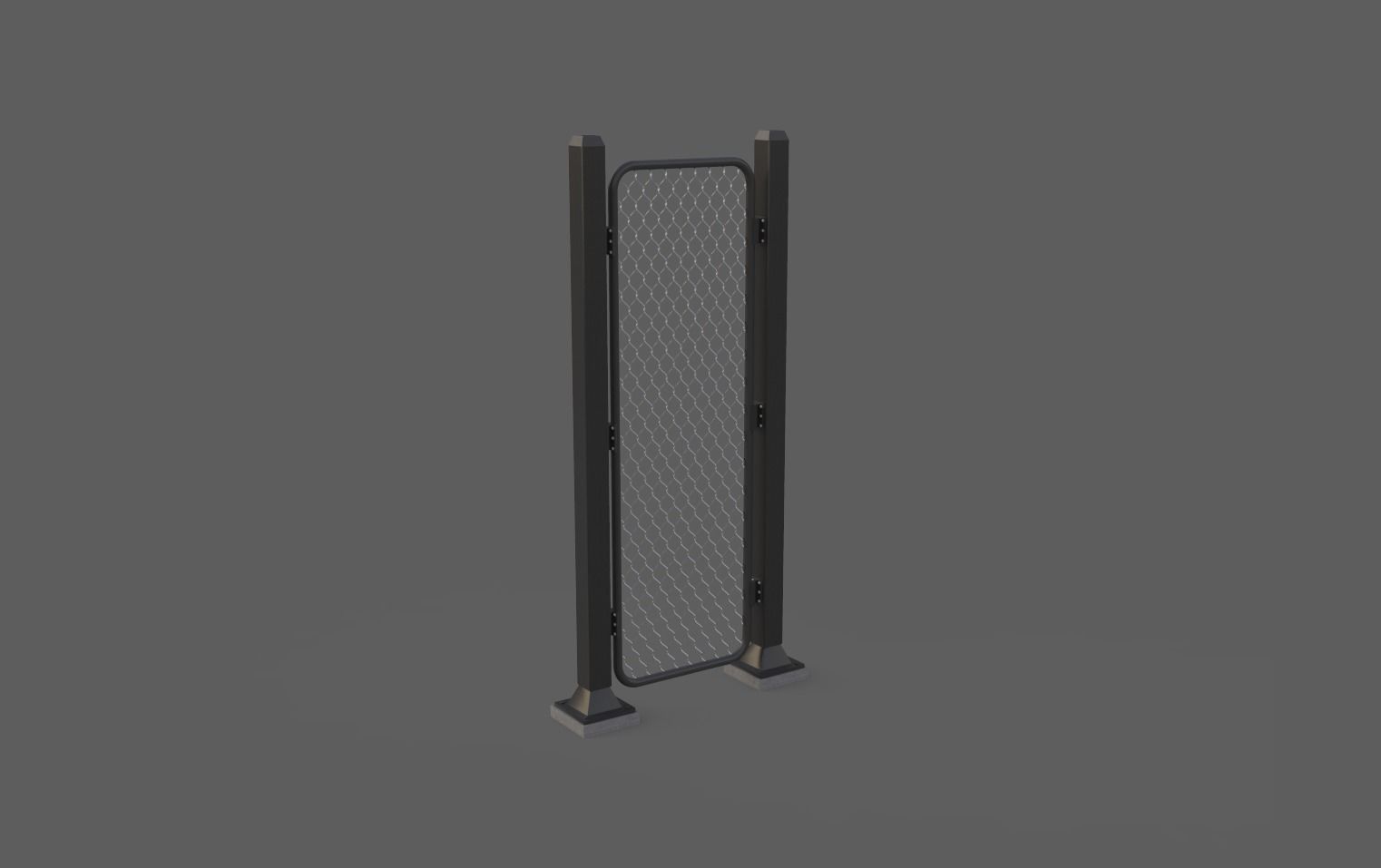 Iron Fence 3D Models Low-poly 3D model_6