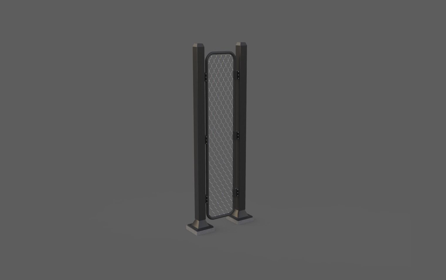 Iron Fence 3D Models Low-poly 3D model_7
