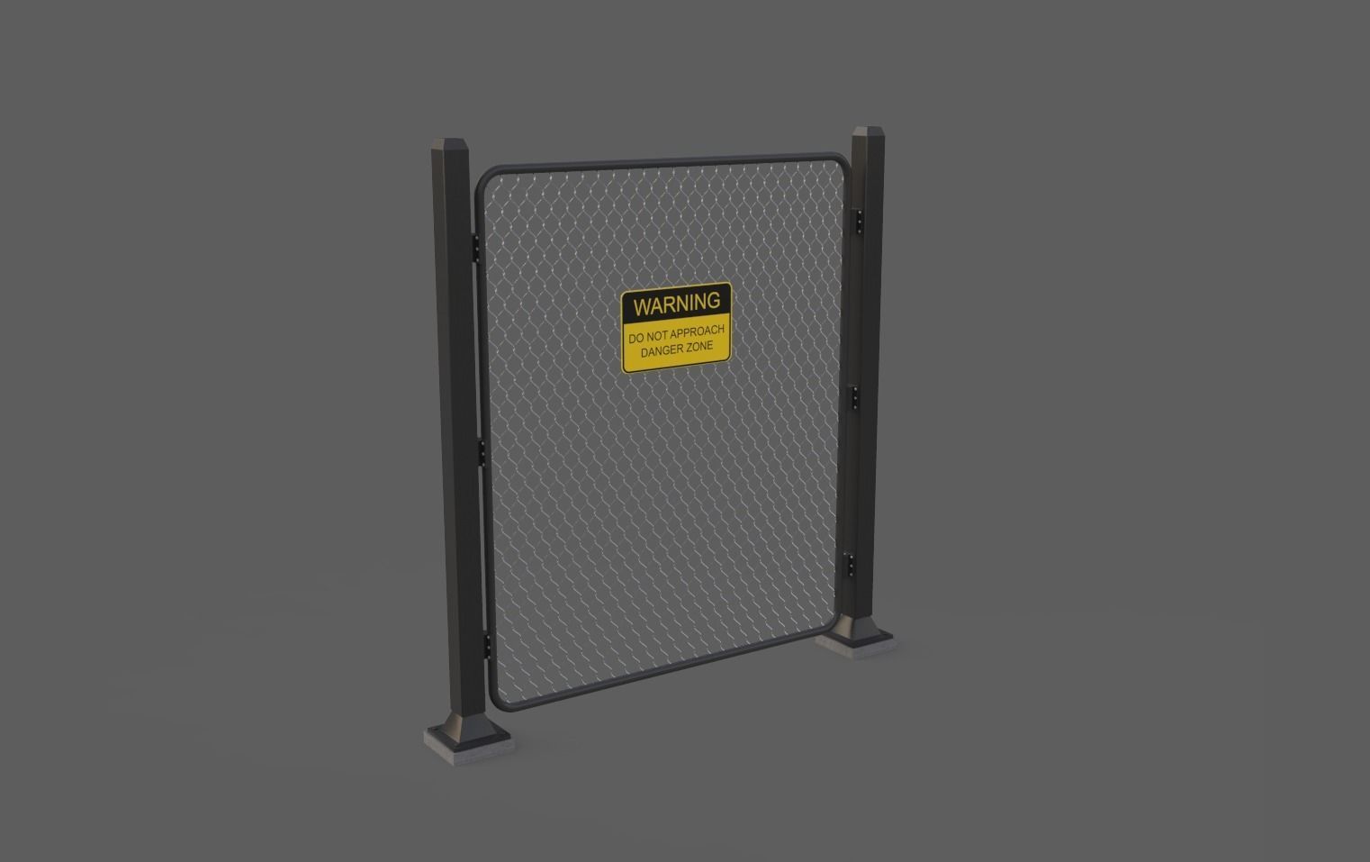 Iron Fence 3D Models Low-poly 3D model_2