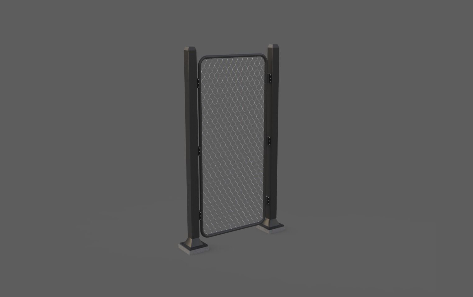 Iron Fence 3D Models Low-poly 3D model_5