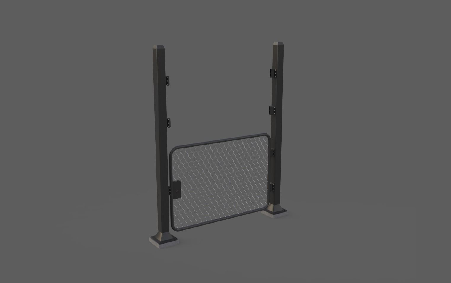 Iron Fence 3D Models Low-poly 3D model_8