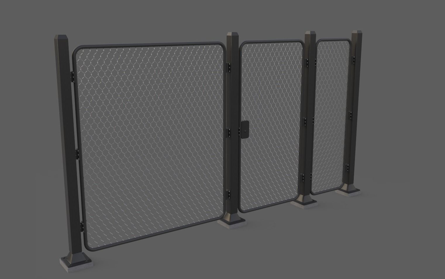Iron Fence 3D Models Low-poly 3D model_12