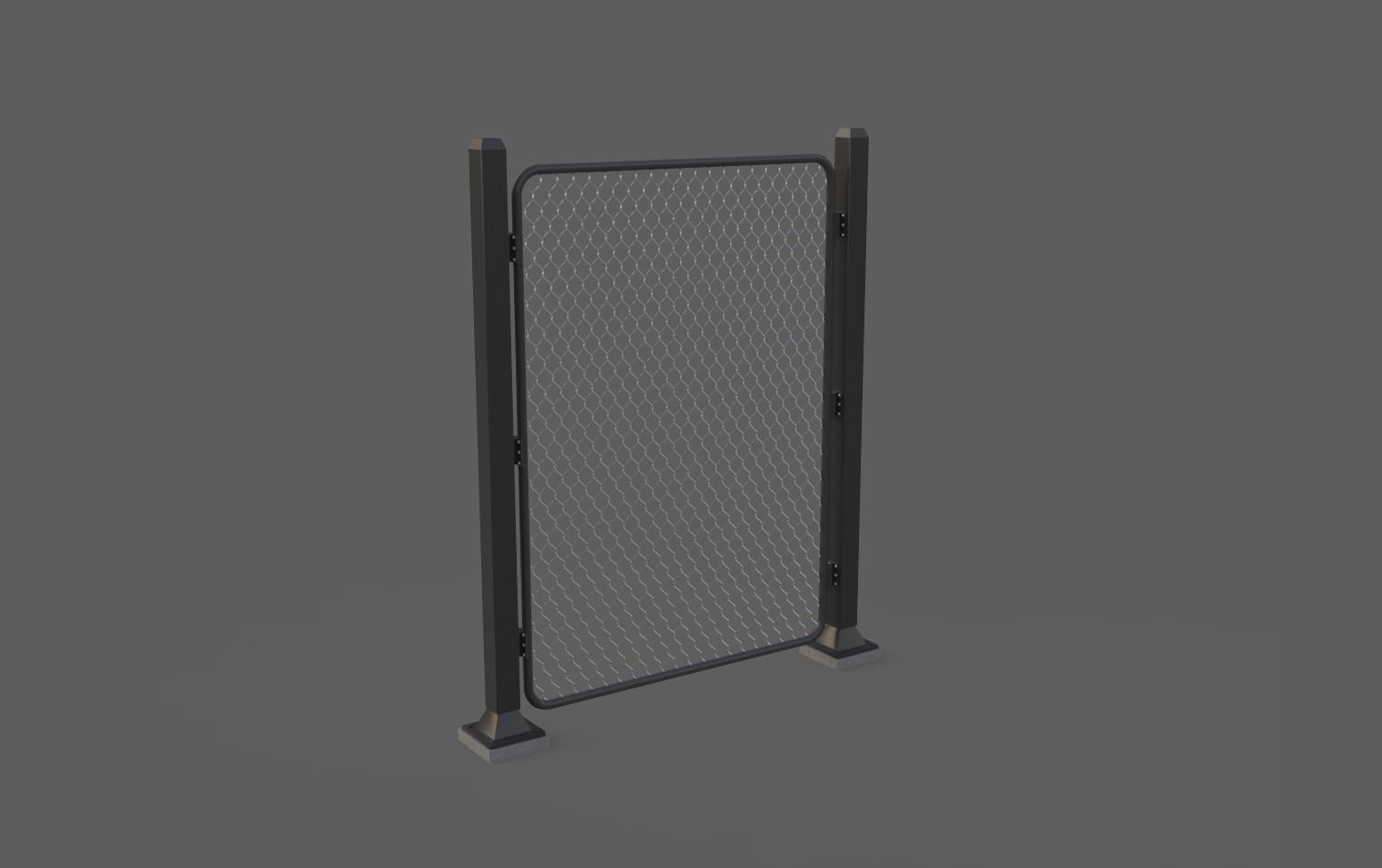 Iron Fence 3D Models Low-poly 3D model_3