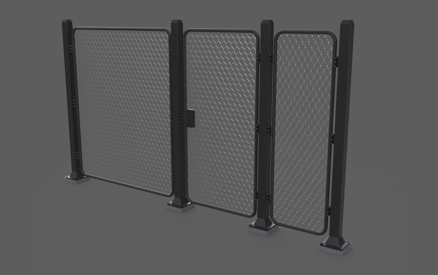 Iron Fence 3D Models Low-poly 3D model_13
