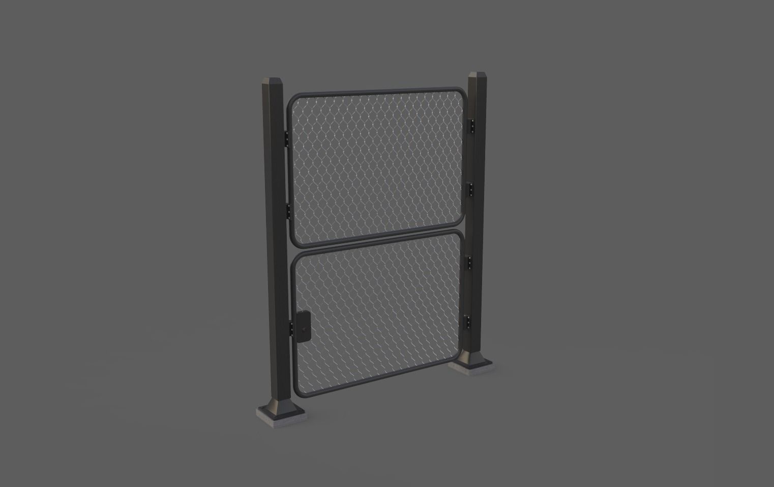 Iron Fence 3D Models Low-poly 3D model_9