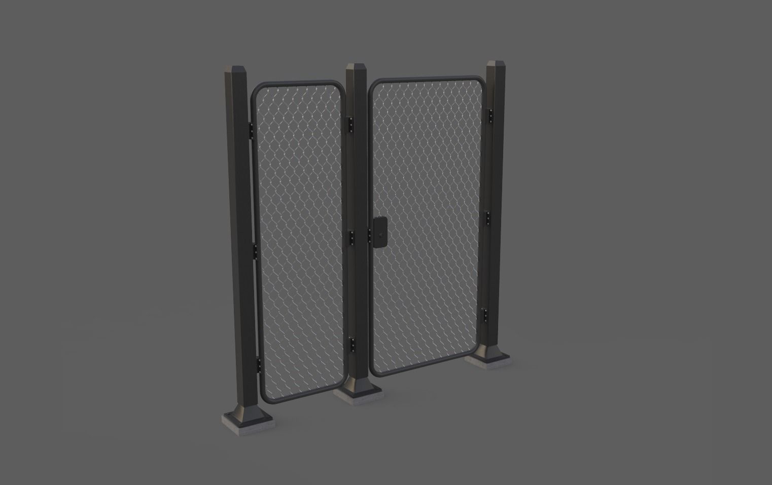 Iron Fence 3D Models Low-poly 3D model_11