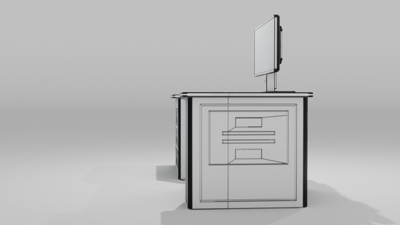Sci-fi Controller Display 3D model_7