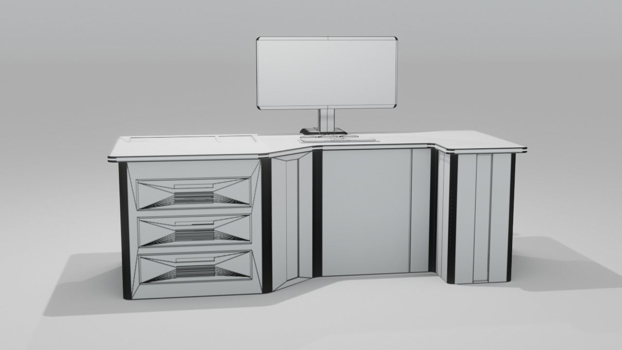 Sci-fi Controller Display 3D model_3