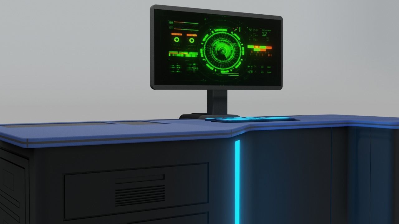 Sci-fi Controller Display 3D model_24