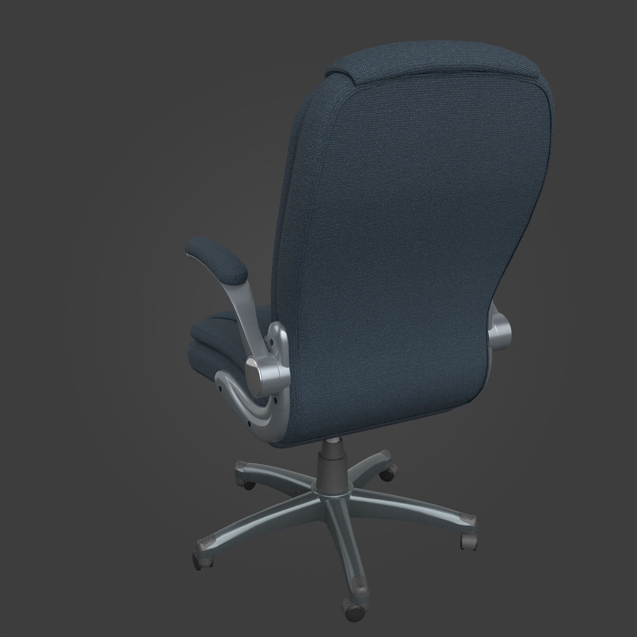 Chair-38 office chair - office chair Low-poly 3D model_6
