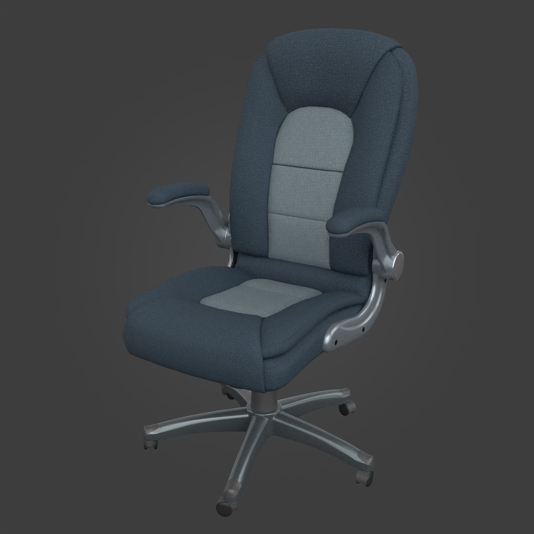 Chair-38 office chair - office chair Low-poly 3D model_9