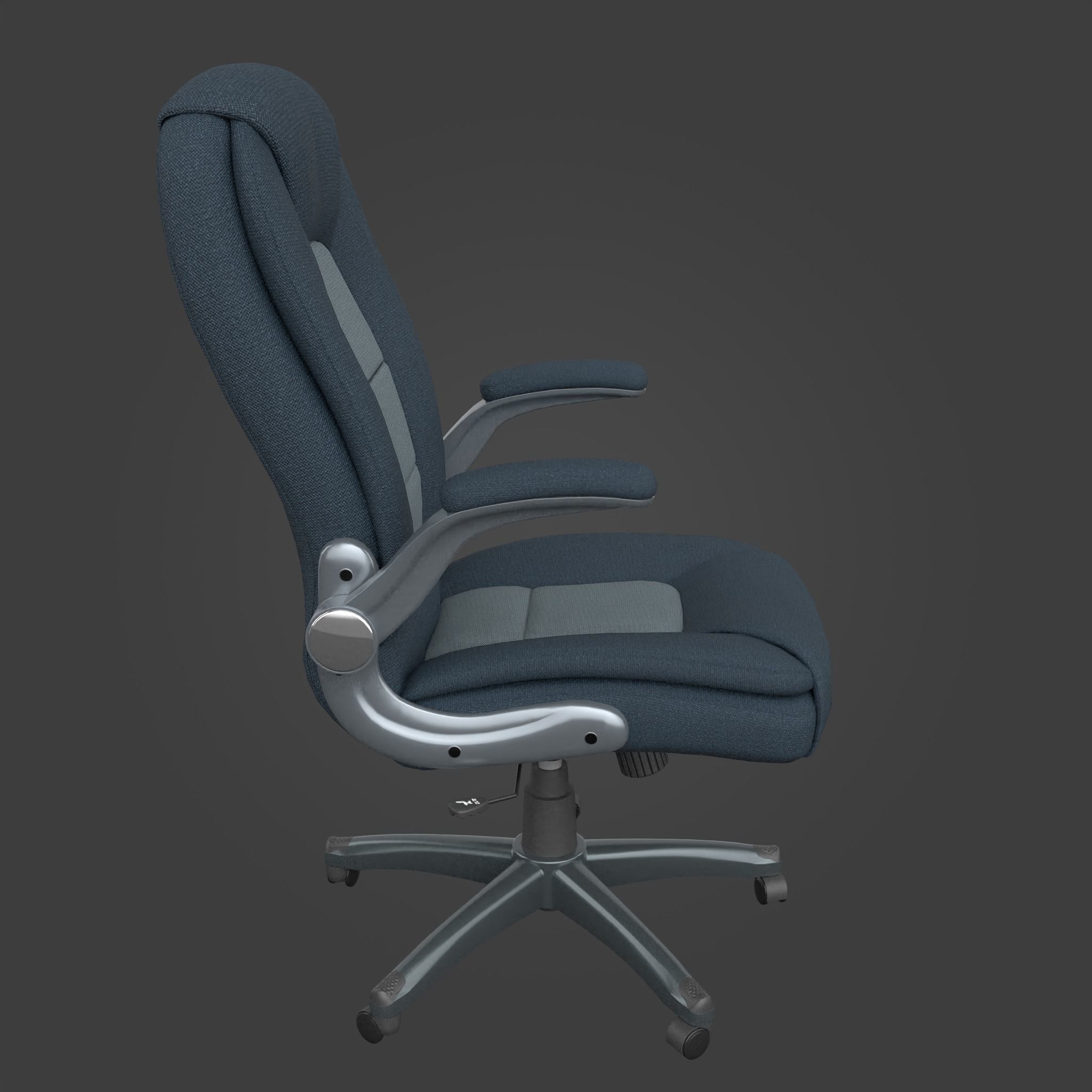 Chair-38 office chair - office chair Low-poly 3D model_3