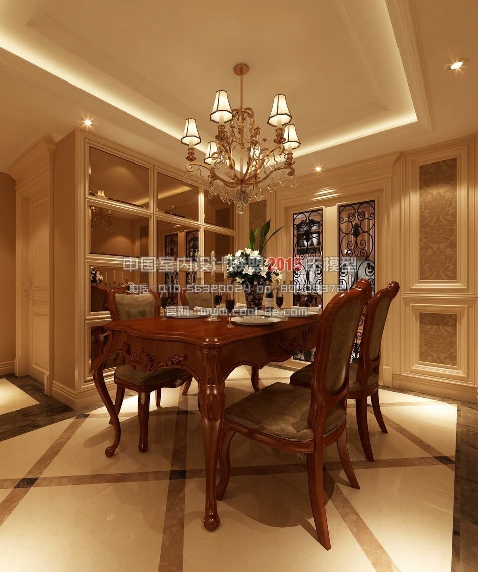 european american interior design living r 3d model