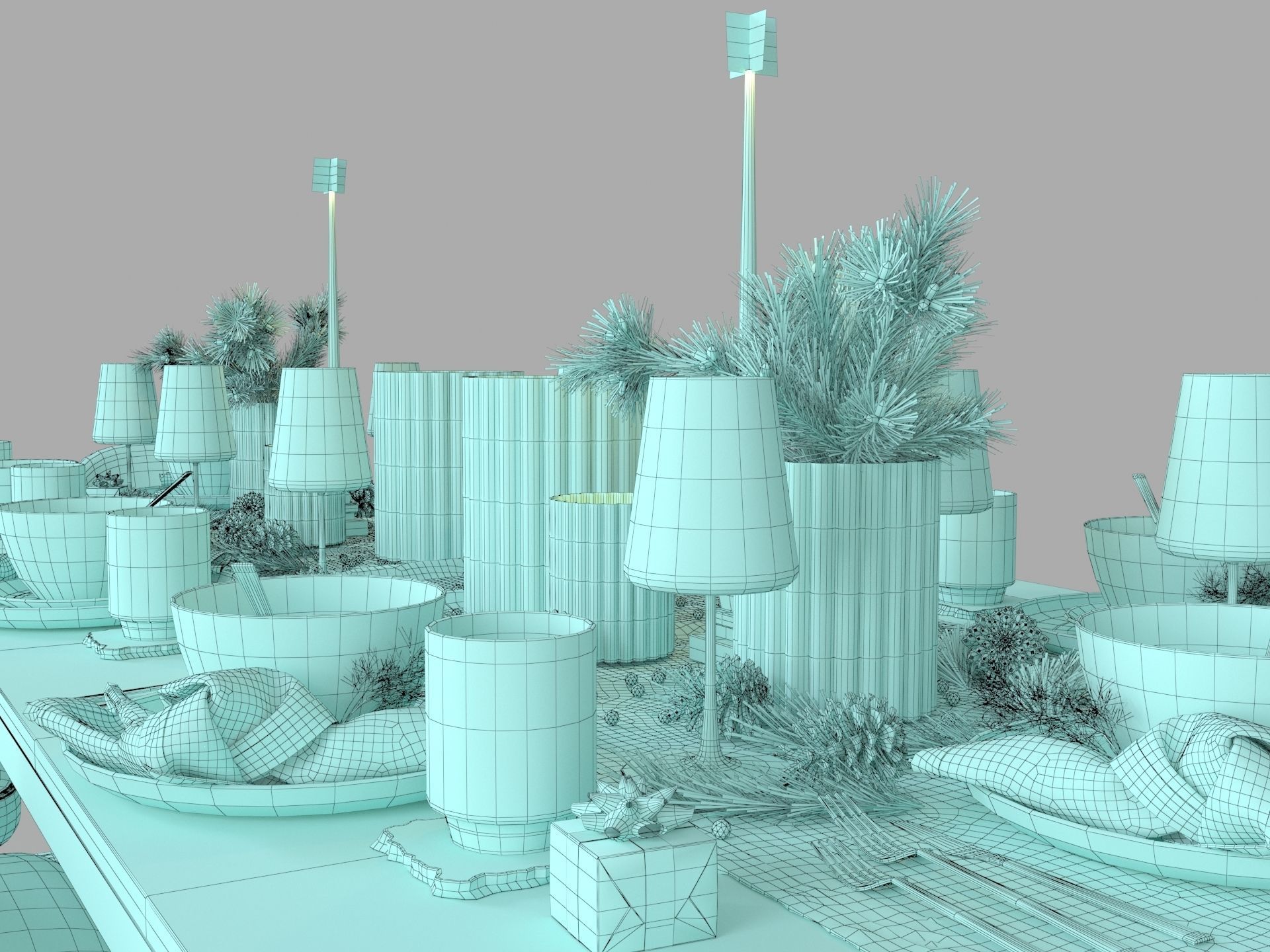 DINING TABLE 3D model_11