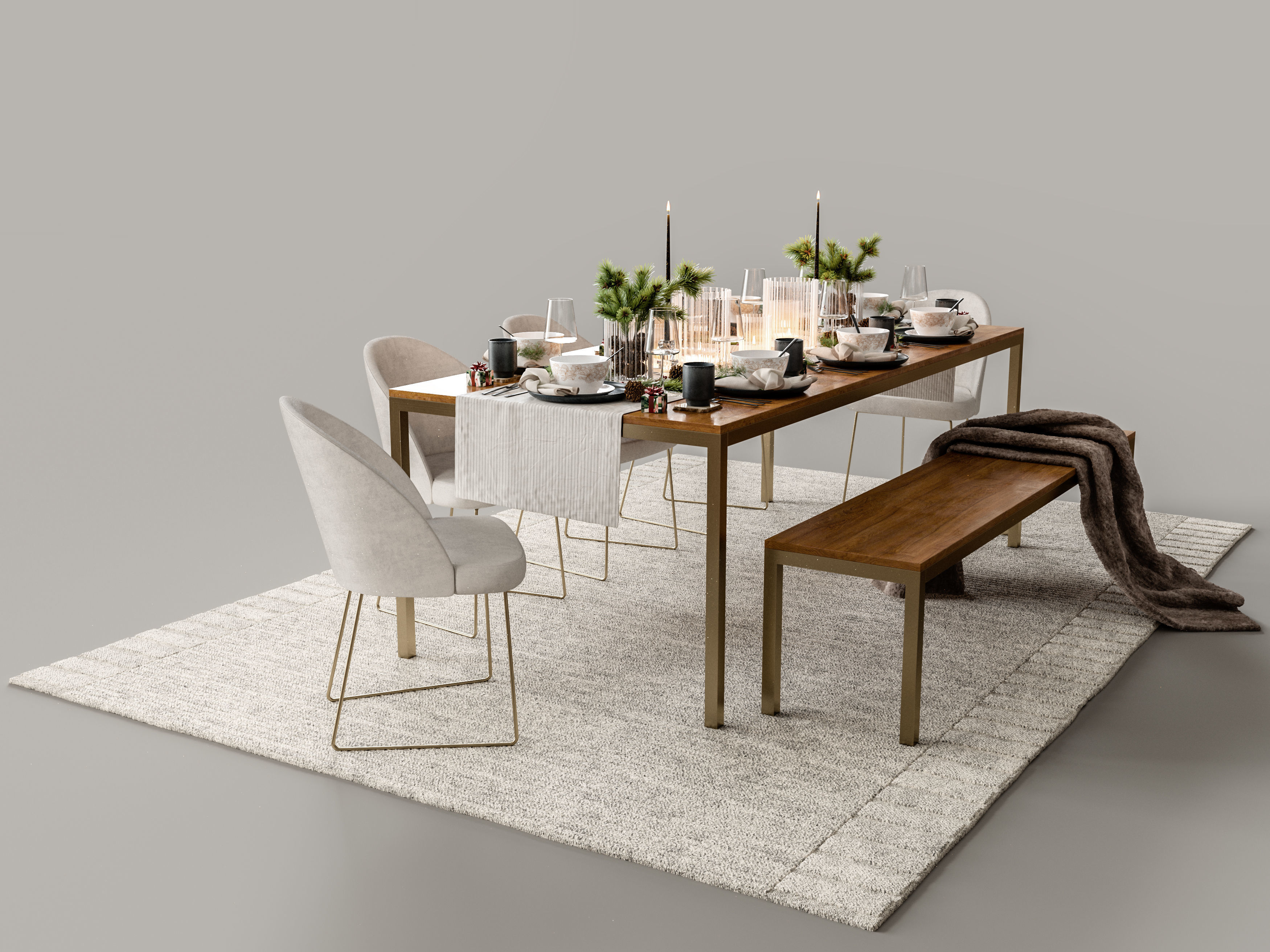 DINING TABLE 3D model_3