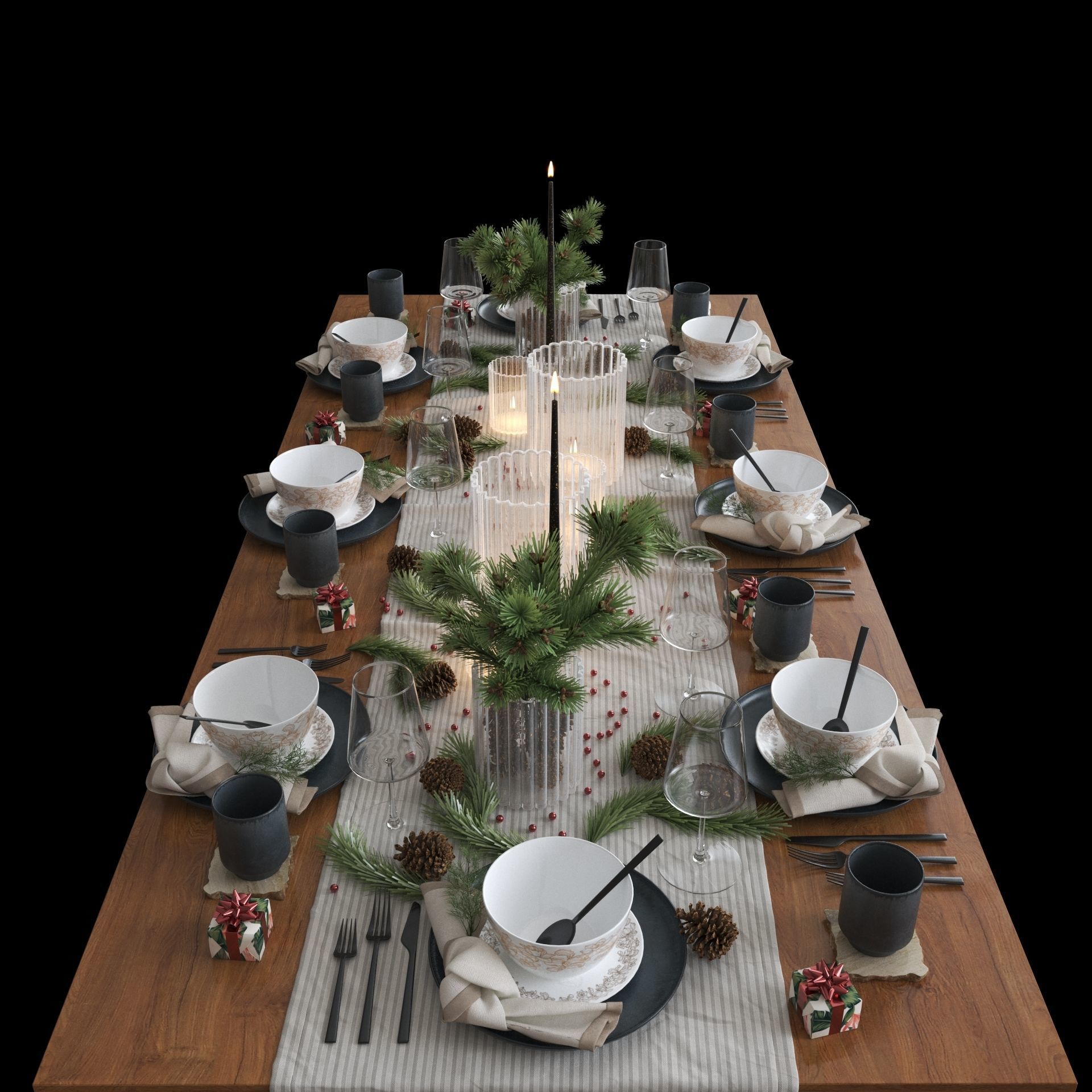 DINING TABLE 3D model_13