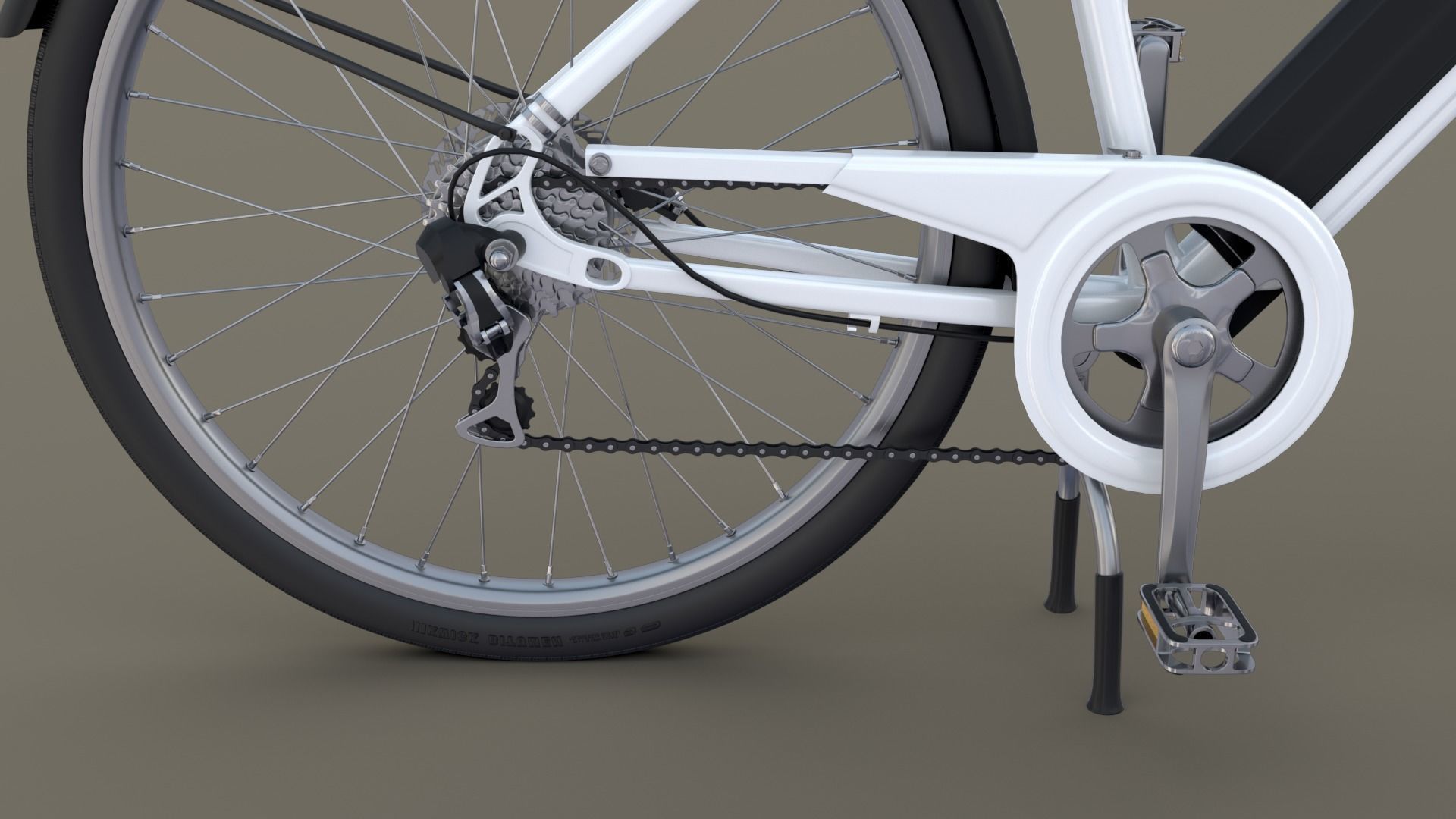 Electric Bicycle 3D model_9