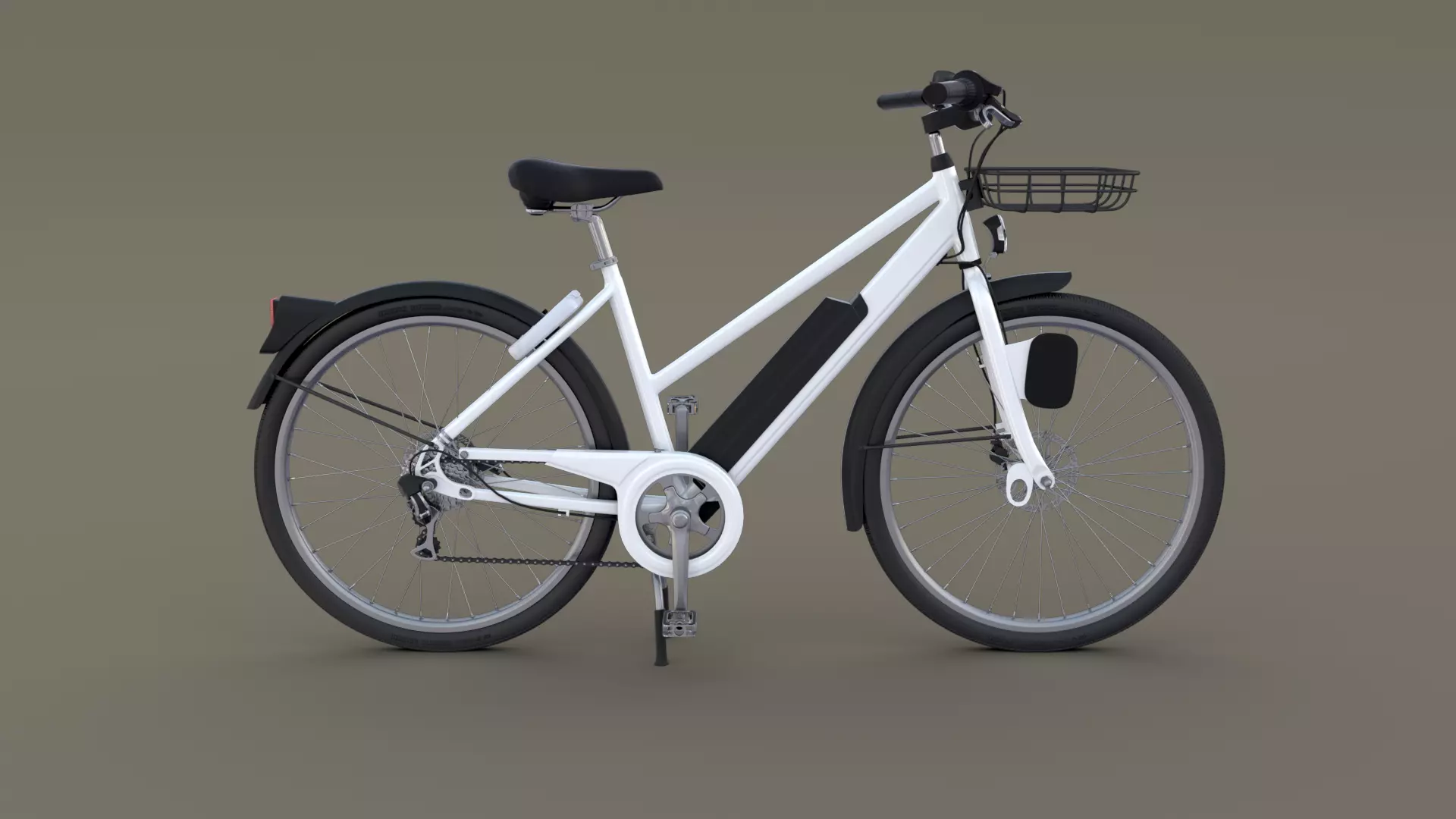 Electric Bicycle 3D model_0
