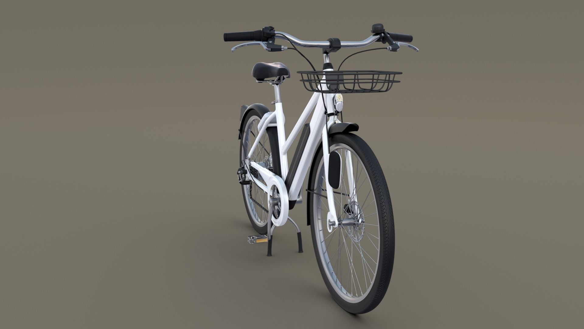Electric Bicycle 3D model_1