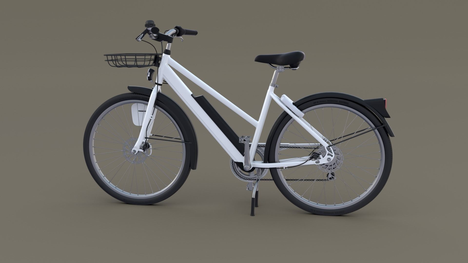 Electric Bicycle 3D model_3