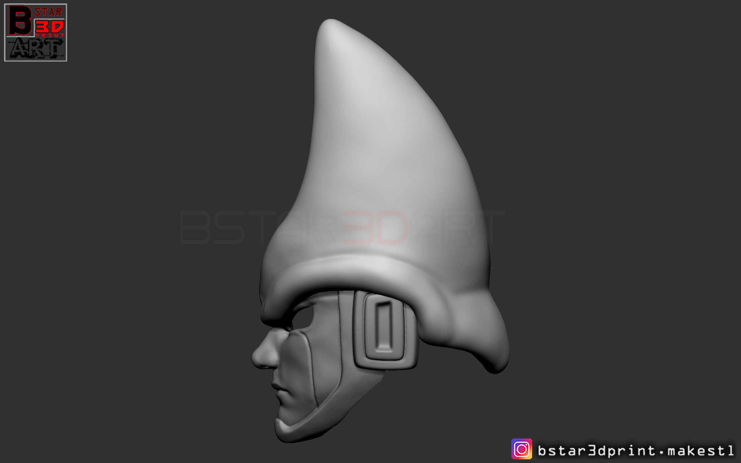 CELL Mask -Dragon Ball Z  Cosplay or custom figure 3D print model_12