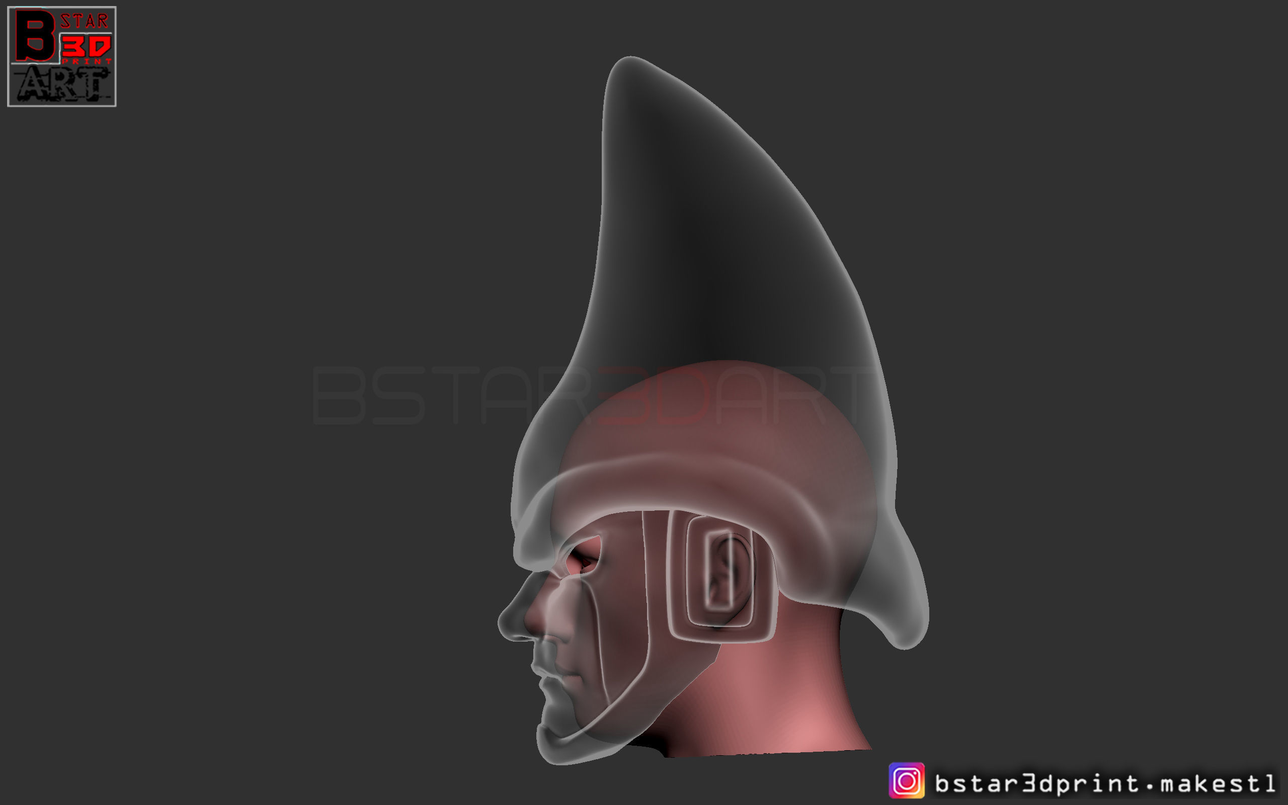 CELL Mask -Dragon Ball Z  Cosplay or custom figure 3D print model_18