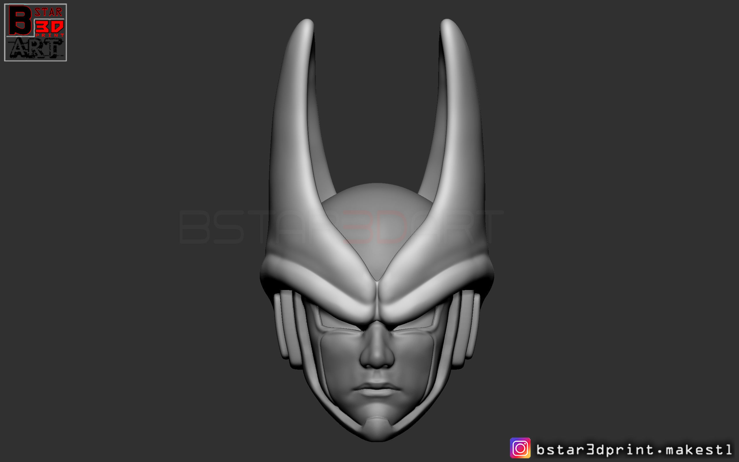 CELL Mask -Dragon Ball Z  Cosplay or custom figure 3D print model_6