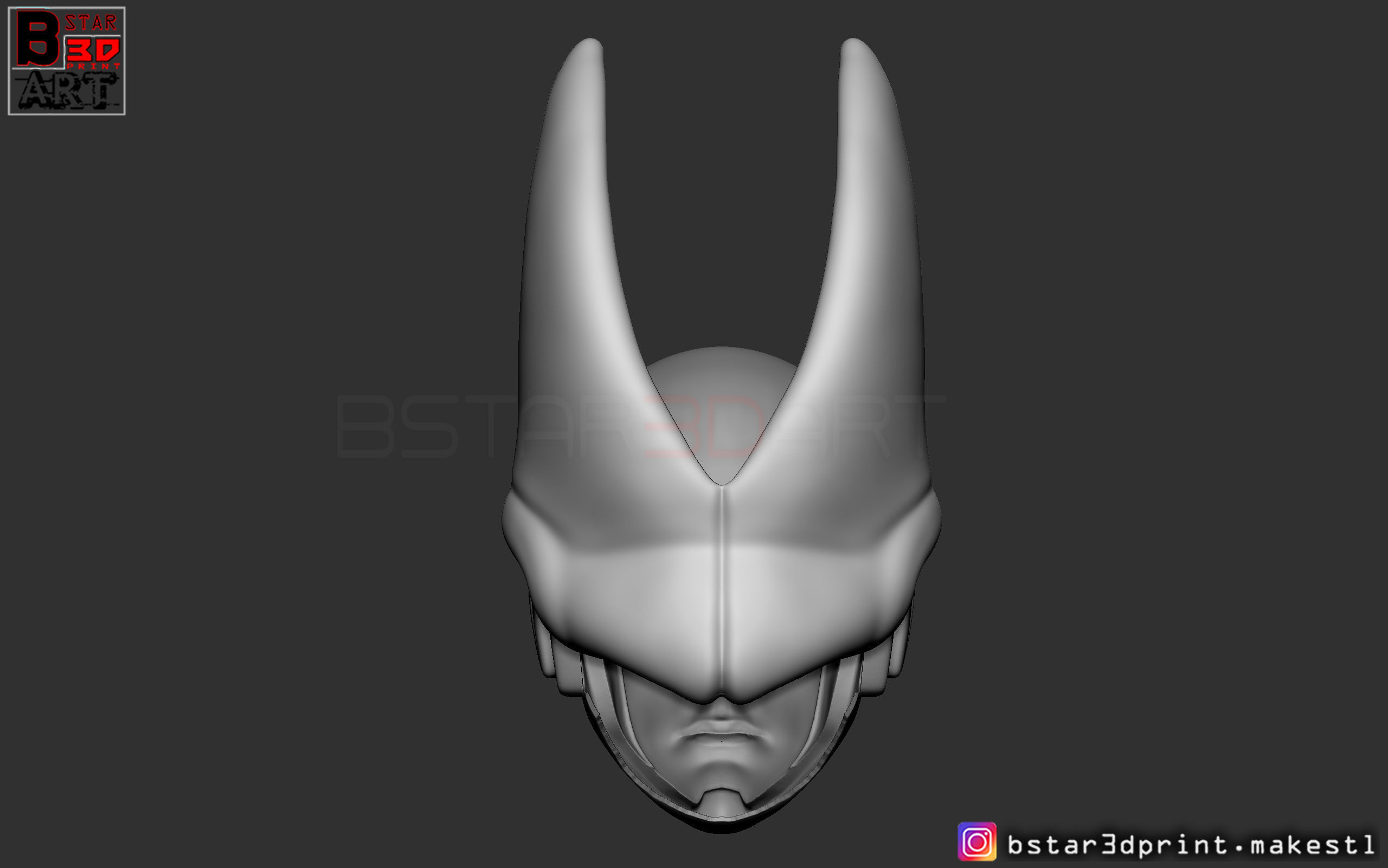 CELL Mask -Dragon Ball Z  Cosplay or custom figure 3D print model_10