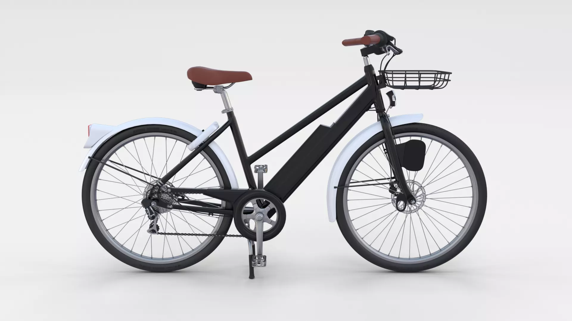 Electric Bicycle Black 3D model