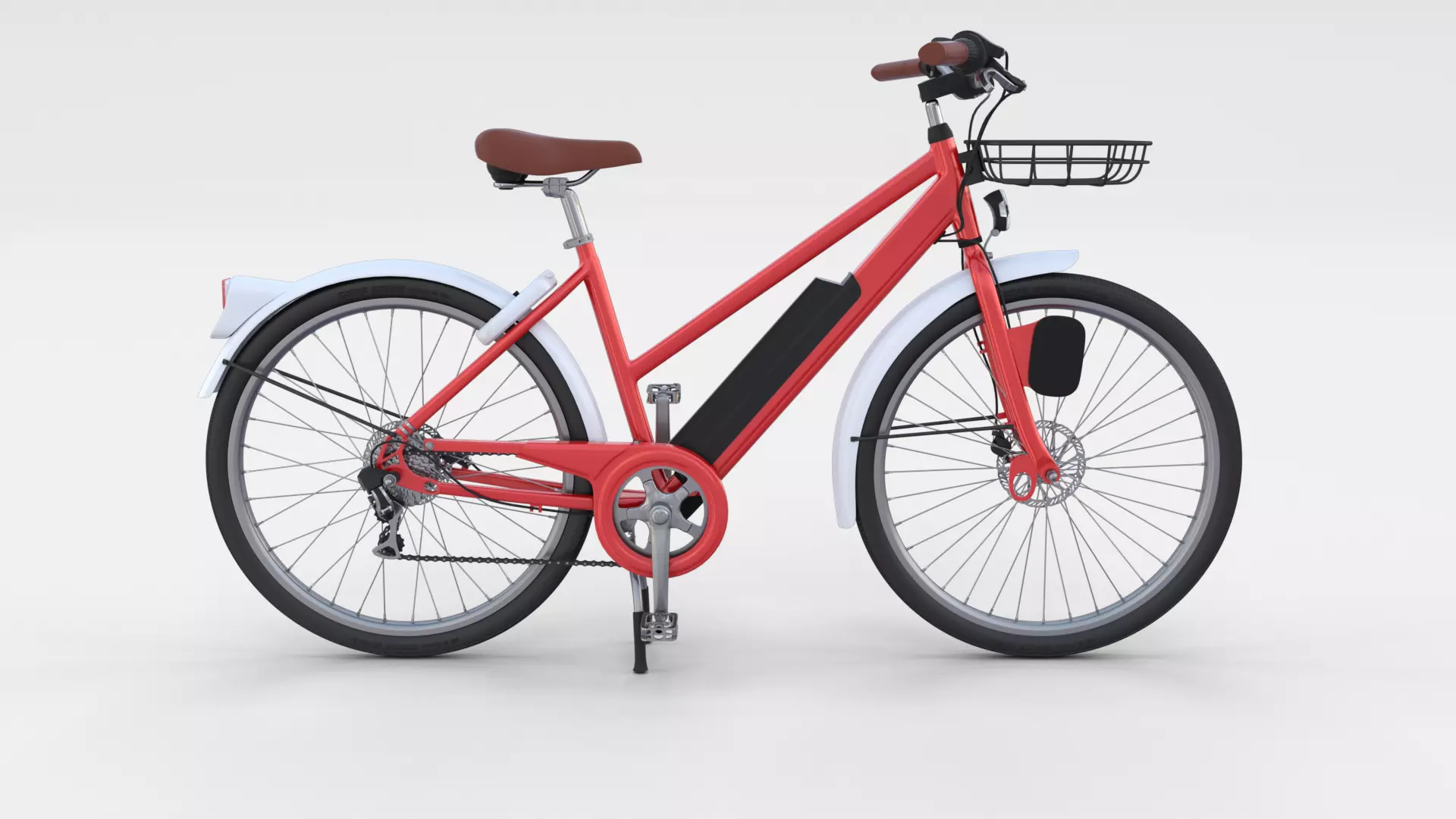 Electric Bicycle Red 3D model