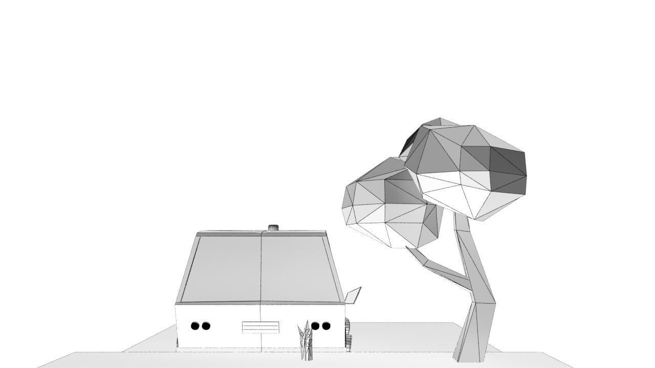 lOW POLY AMBULANCE CAR Low-poly 3D model_4