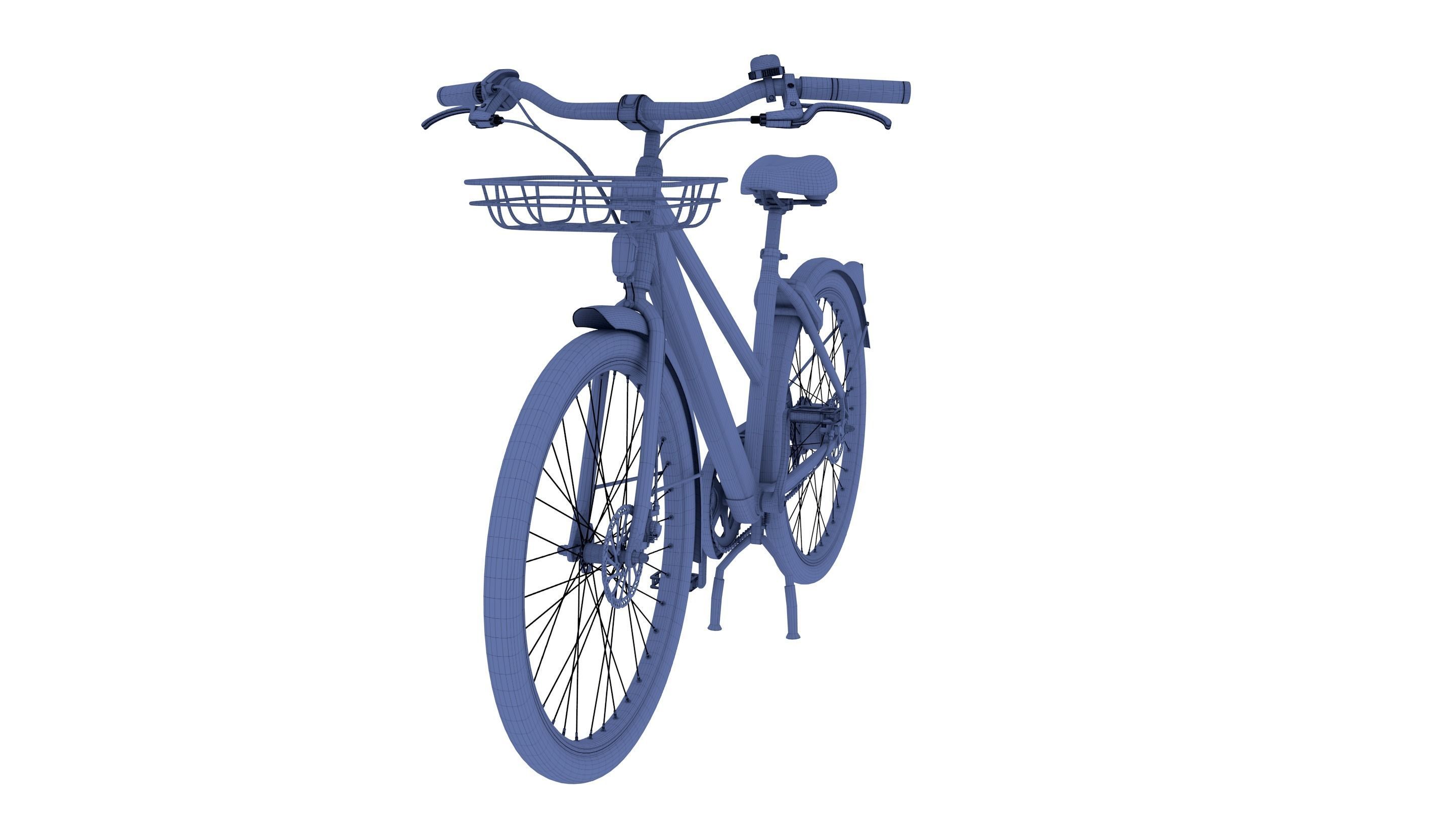 Generic Bicycle Black 3D model_15