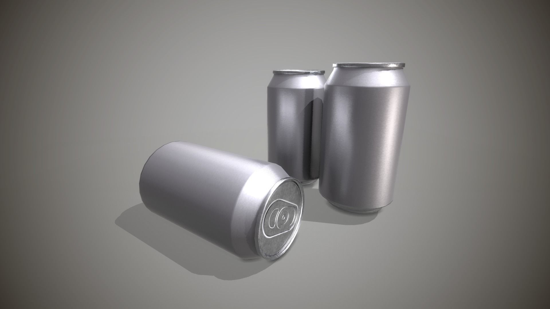 Soda Cans Low-poly 3D model_4