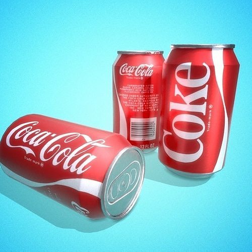 Soda Cans Low-poly 3D model